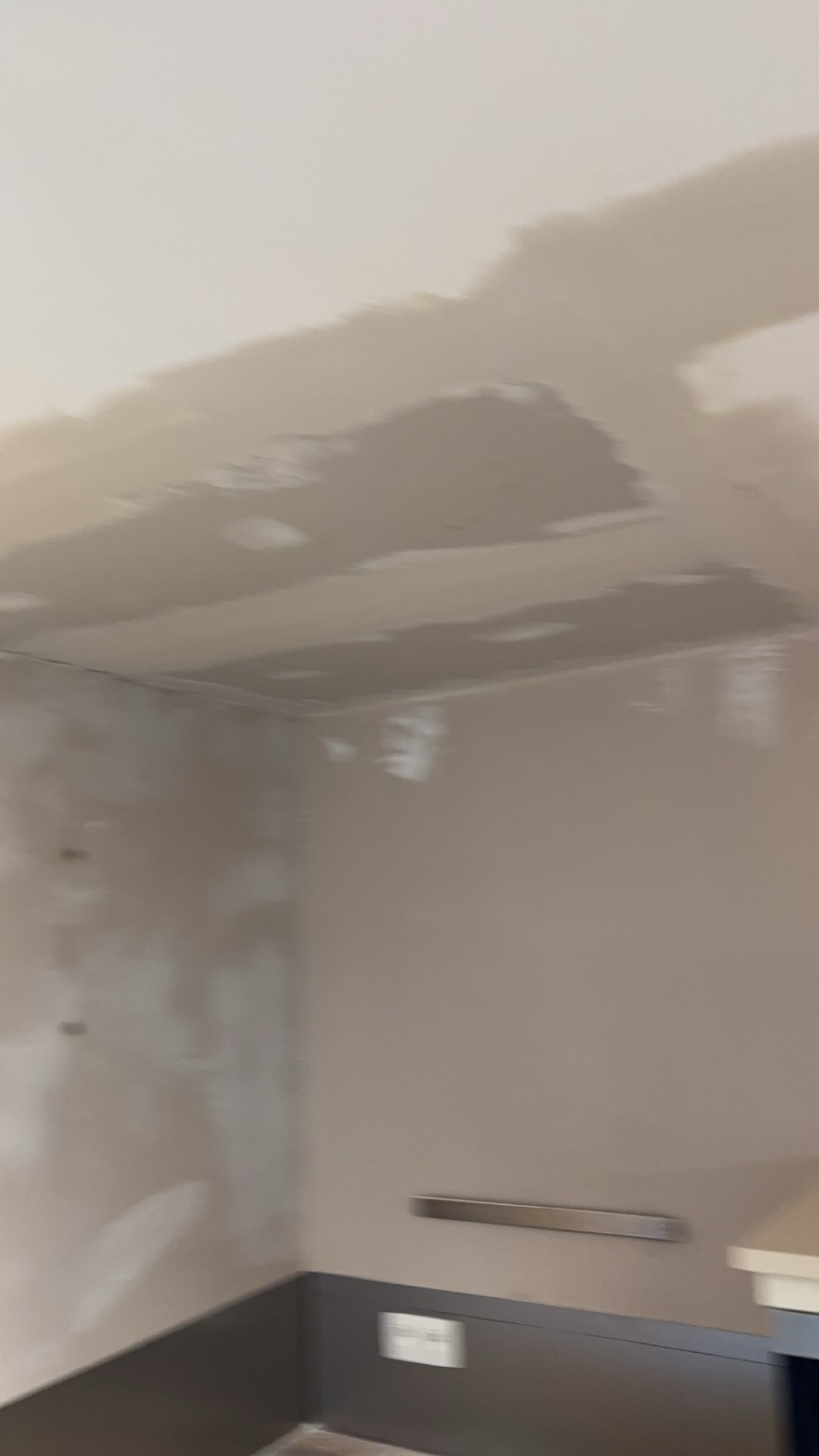 Pose de plaques au plafond